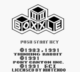 Boxxle 2 Title Screen